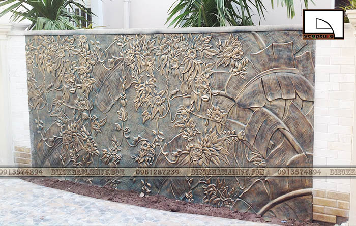 Thiết kế, chế tác và cung cấp phù điêu hoa lá đẹp